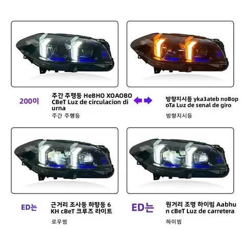 BMW 5 시리즈 F10 F18 2010-2017용 LED 자동차 헤드라이트 어셈블리 플러그 앤 플레이 프론트 헤드 램프 튜닝 헤드라이트 DRL 자동차 램프 2개