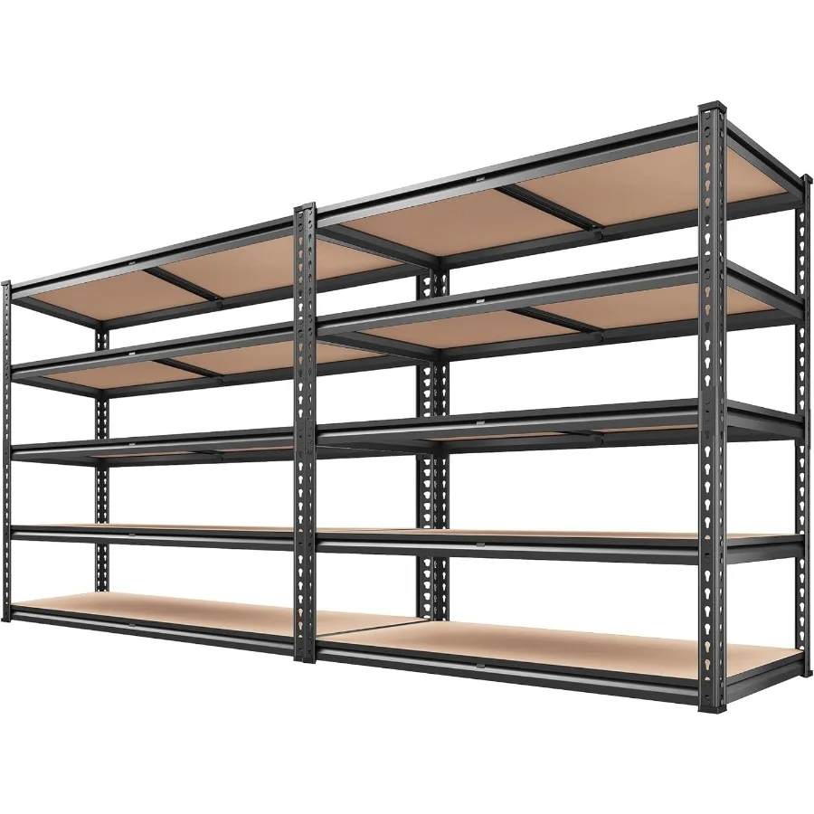 Estantería de garaje resistente de 2000 libras para almacenamiento en garaje, despensa, armario, cocina, sótano, estantes de Metal ajustables de 5 niveles, 35,5 W