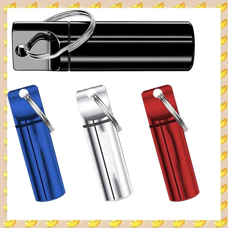 A45U Small Portable Pill Box Keychain Pill Container Custom Small Pill Case Withtext Gifts Foroutdoor Travel Enthusiasts