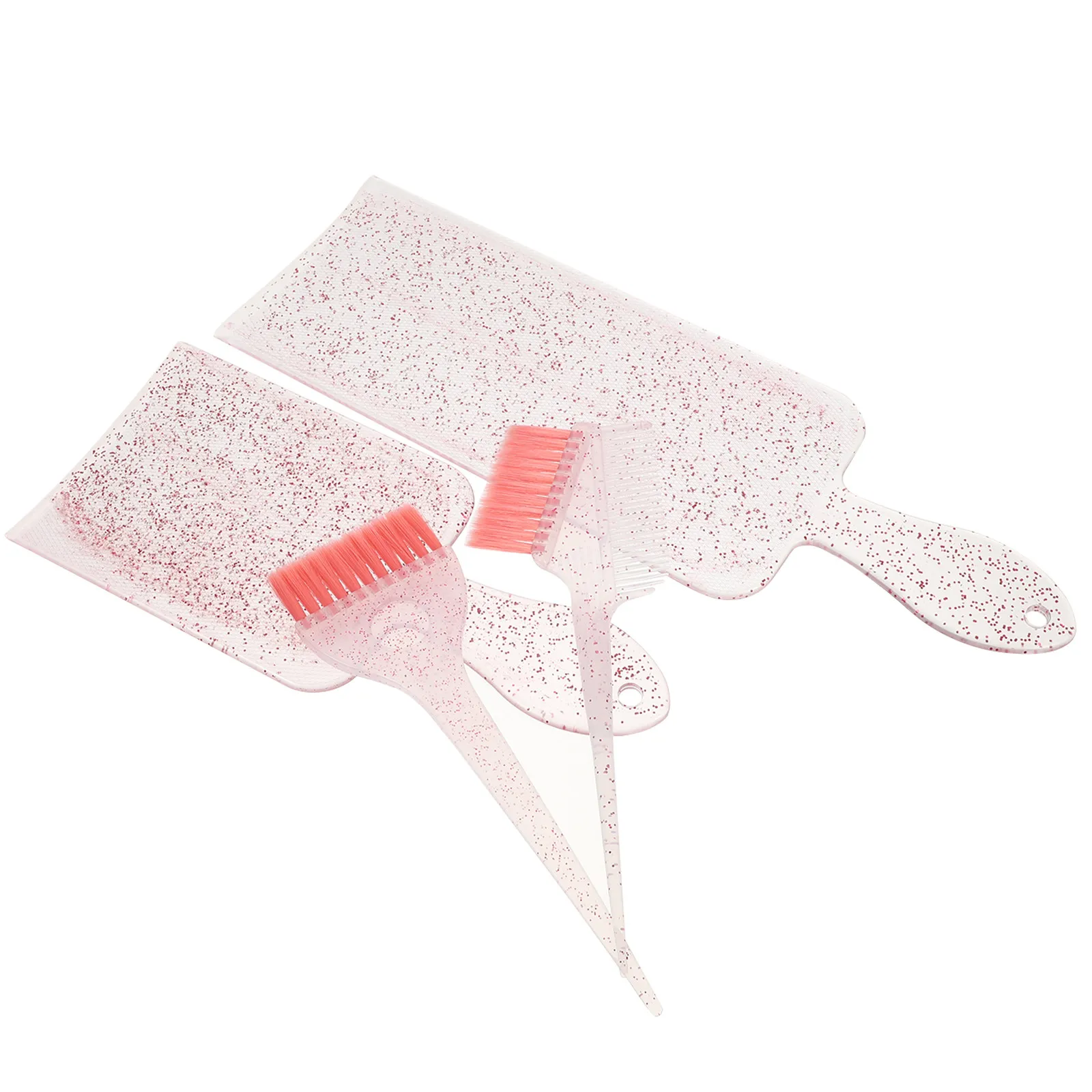 

1Set Hair Foiling Kit Featuring Highlighting Paddle Board Color Brush and Sectioning Comb Portable Reusable Dyeing Tool for Home