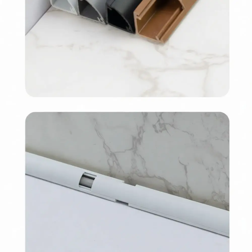Triangular PVC Wall Corner Raceway Cable Hider Decorative Molding Management Strip Organizer For Efficient Wiring Needs