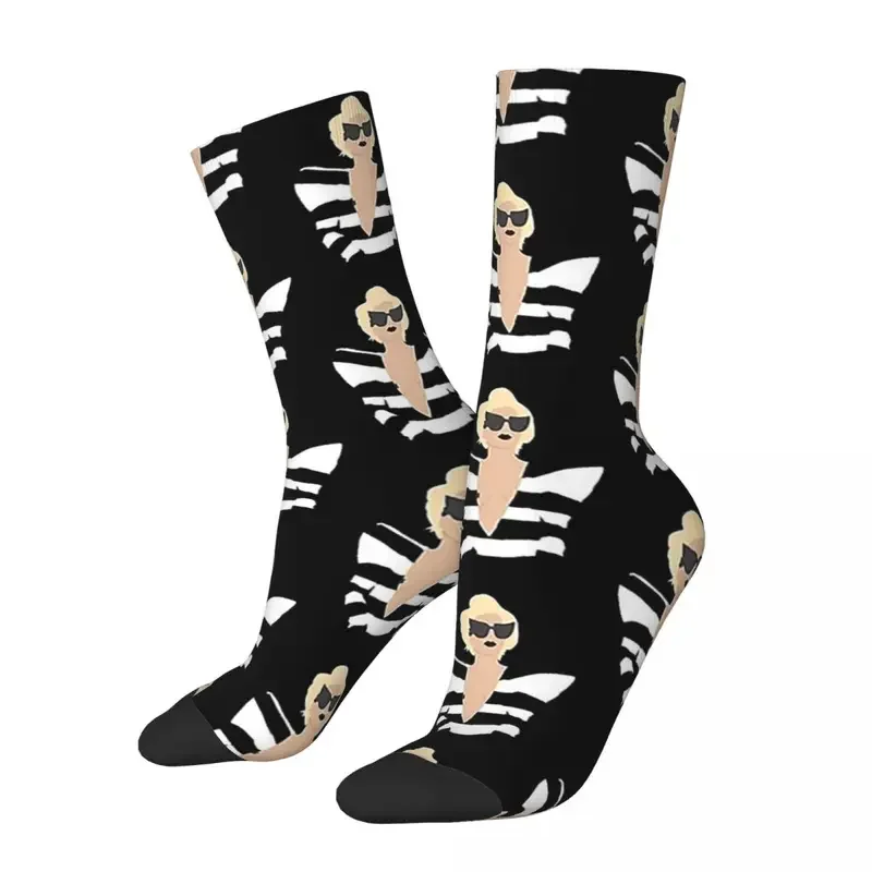 Y2K Lady Gaga Telephone Harajuku Super Soft Stockings All Season Long Socks Accessories For Man'S Woman'S Birthday Present