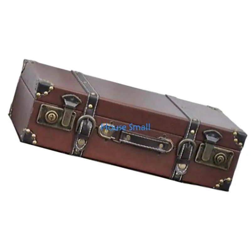 

Fashionable European Styles PU Leather Storage Trunk Travel Suitcases with Large Capacity Designs for Home Decoration 203F
