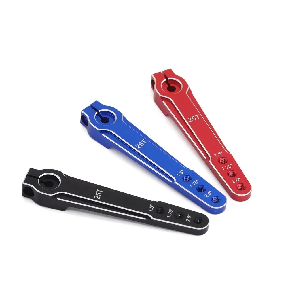 Aluminum 1.5'' 1.75'' 2.0 Inch 25T Extended Steering Servo Arm Horn M3 3 Hole For RC Car SCX10 RC Airplane Servo Swing Arm Parts