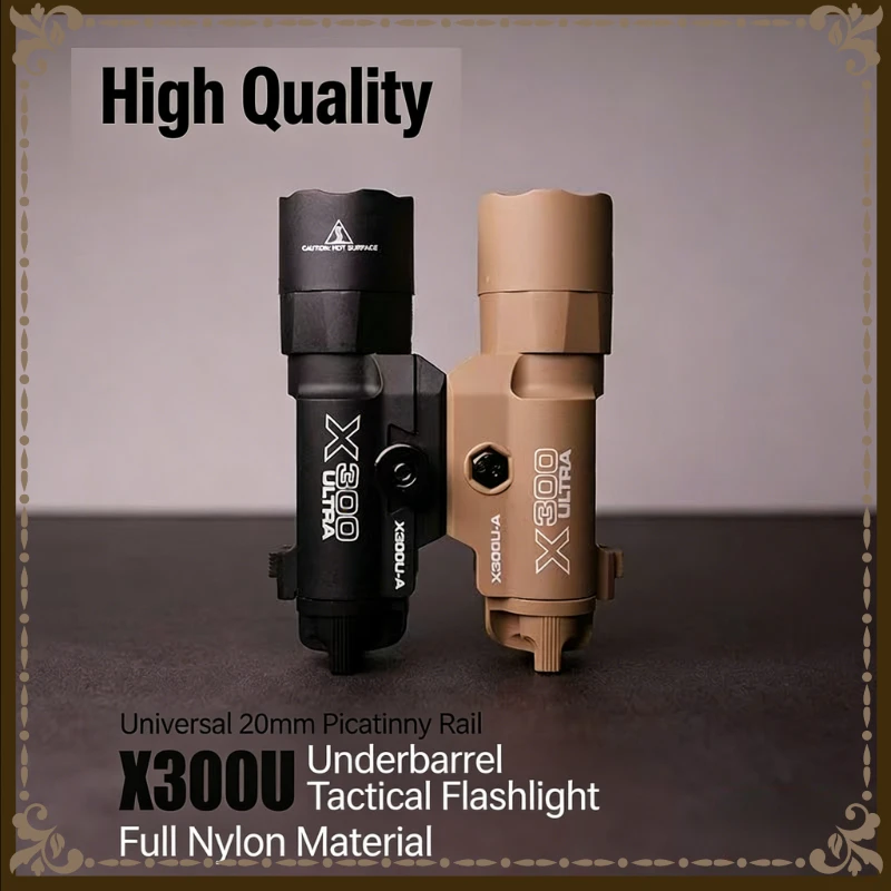 

Фото реального товара: Тактический светодиодный фонарь X300U Ultra 2026 года, прочный, для крепления на 20-мм планку, высокопроизводительный.