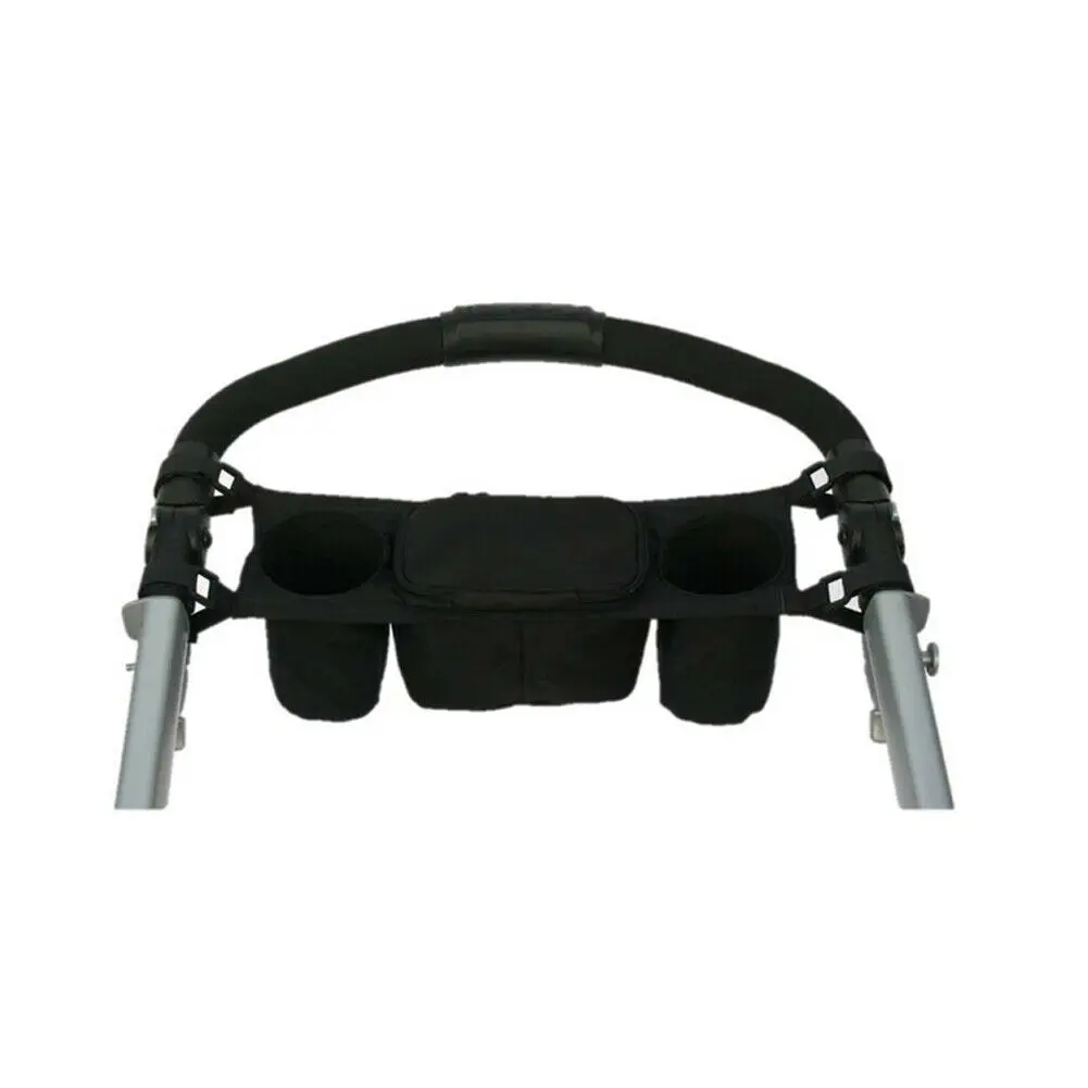 A19Q-Pram Baby Holder Storage Cup Pushchair Bottle Stroller Buggy Bag Organizer