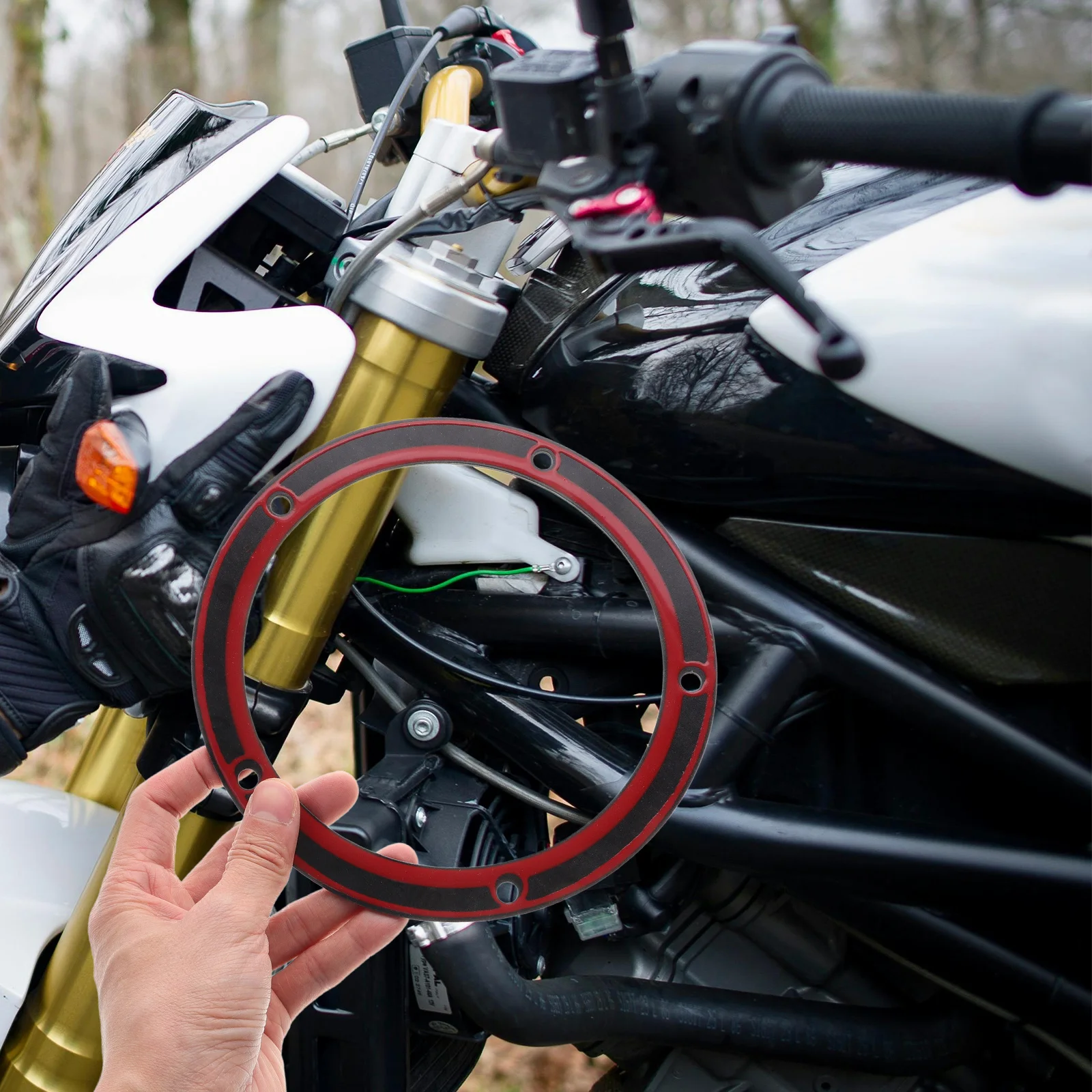 

Clutch Cover Gasket for Motorcycle Precise Fit No Modification Required Excellent Sealing Performance Motorcycle Clutch Gasket