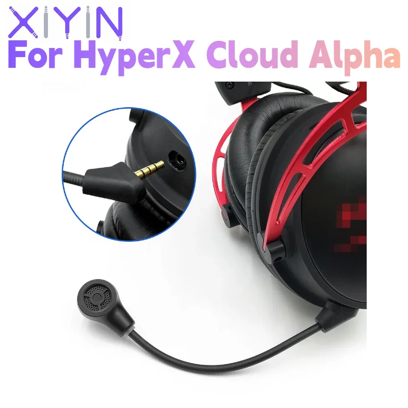 

Replacement Plug and Play Microphones for HyperX Cloud Alpha/Cloud II Wireless Headphones Professional Clear Noise Reduction