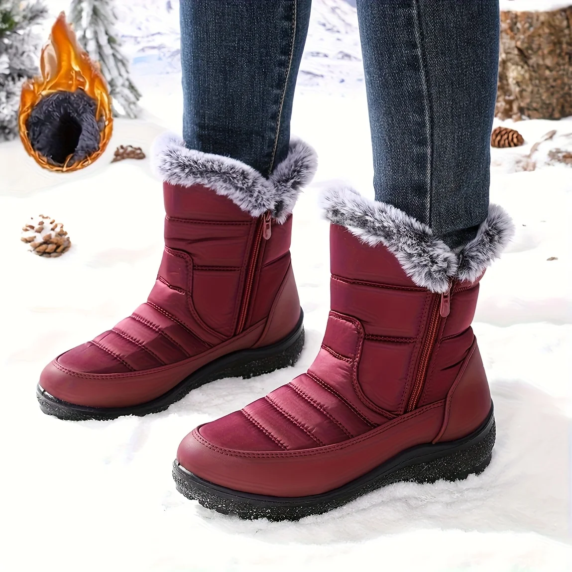 

Женские зимние ботинки 2026: трендовые, водонепроницаемые, на низком каблуке, с мехом, для женщин