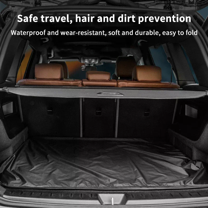 Universal Waterproof Polyester Fiber Cargo Mat Portable Dustproof Luggage Liner Pet Mat For Car SUV Trunk Protection 1PC