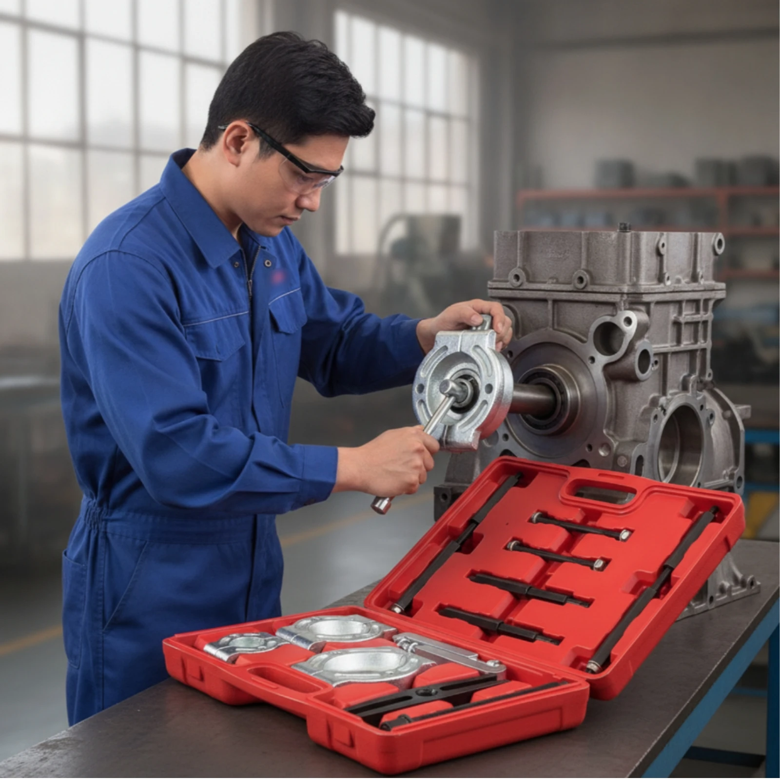 케이스가 포함된 베어링 풀러 세트, 크롬 바나듐 베어링 - Workshop Tools Storage 리뷰 및 가격