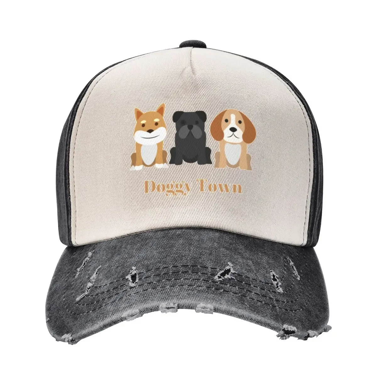 Dog lovers, Pets, Cute dogs, Doggy town Baseball Cap black Luxury Man Hat Golf Women Men's