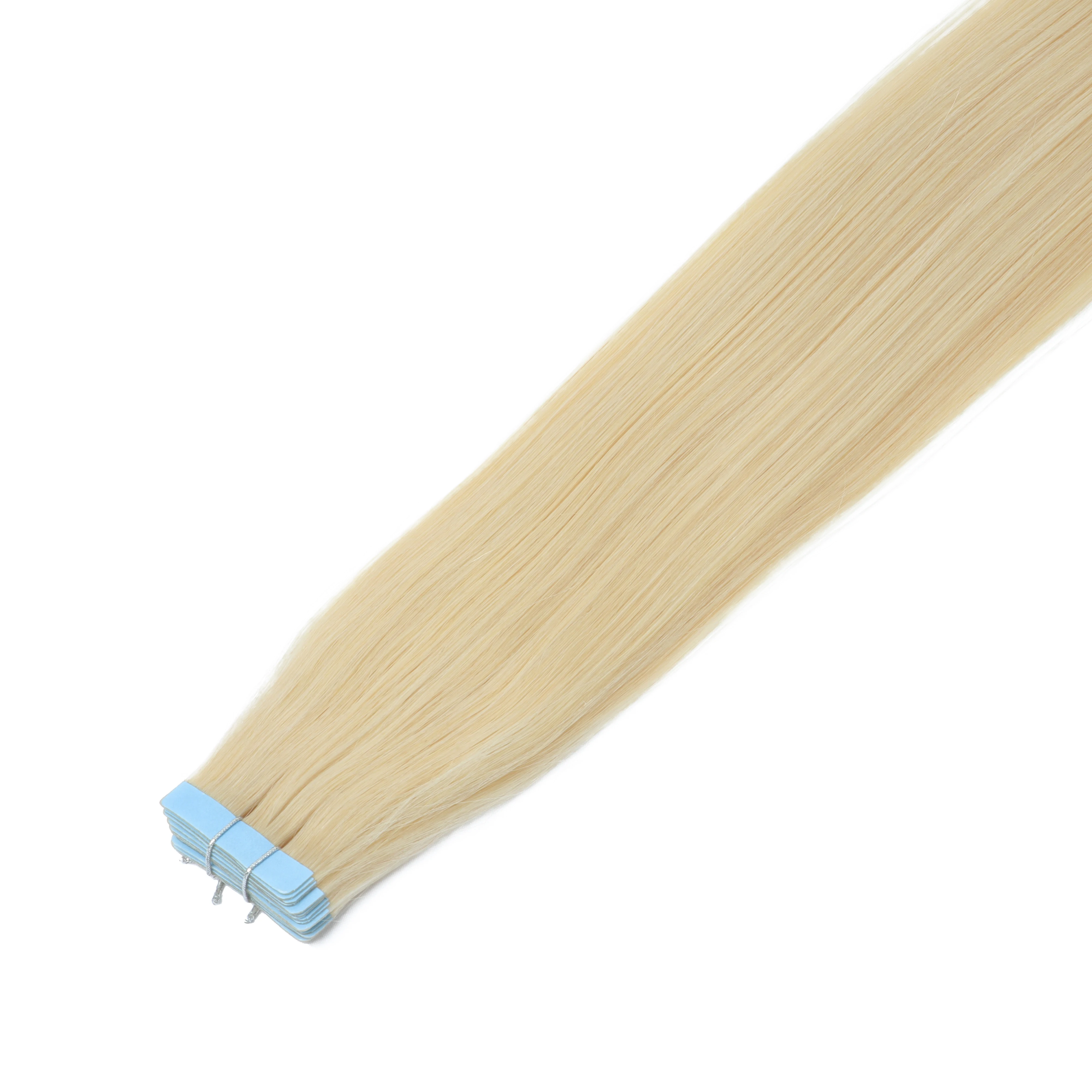 Remy Echthaar Tape-in Extensions 12-20 Zoll 20-teiliges Set Einfach Anzuwenden Keine Schädigung Klebefreie Tressen zur Haarverdichtung