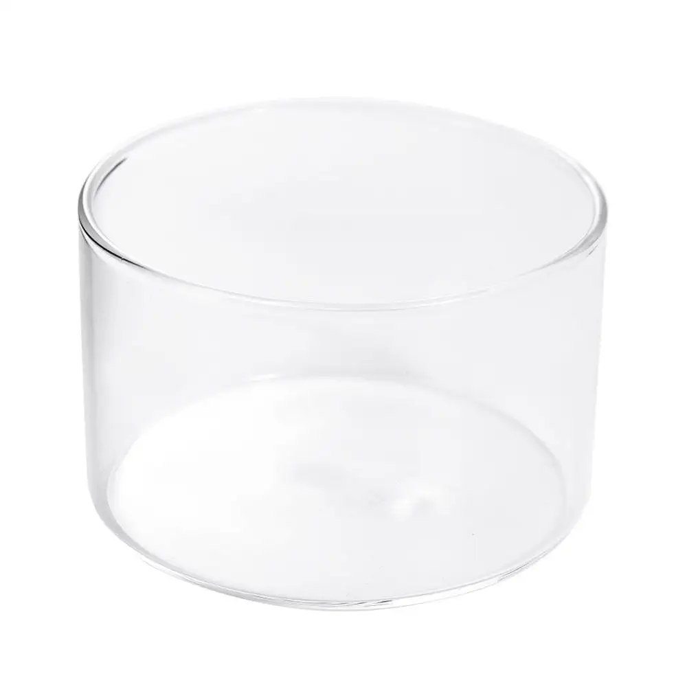 

Practical Glass Pudding Cup Transparent Round Shaped Serving Bowls Dessert Tray Ice Cream