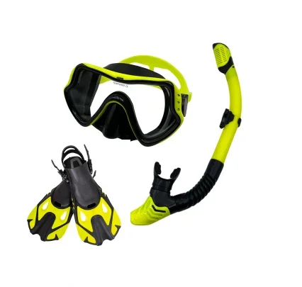 

Fast Delivery in Stock Factory Direct Sell High Quality 3 Set Diving Equipment Adjustable Diving Mask Fins Snorkel Set