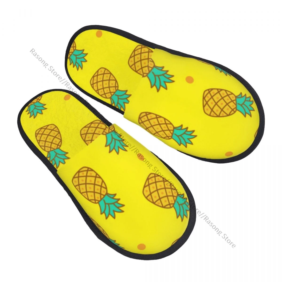 Winter Slipper Woman Man Fluffy Warm Slippers Cute Pineapple House Slippers Shoes