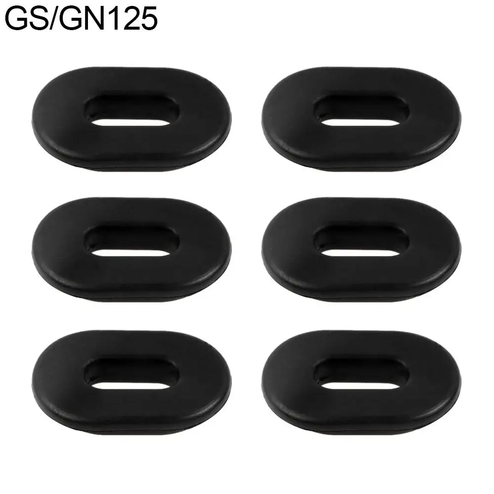 6pcs Accessories Rubber Rubber Grommet Spacer Seal Rings Single Side Cover Fairing Washer for GS125/GN125 Motorbike