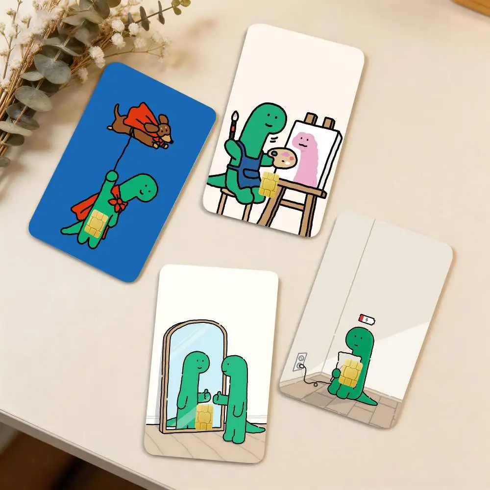 Korea Hot Cute Joguman 4pcs 1Set Card Stickers Small Waterproof Chip 4PCS Card Sticker Anti-Scratch