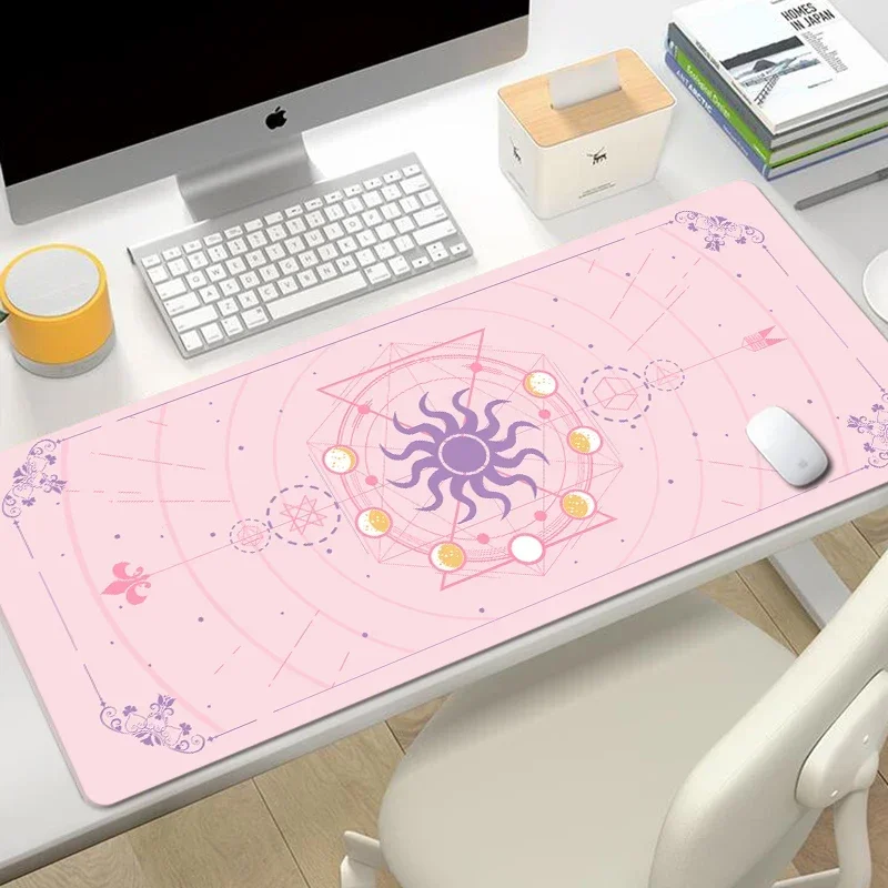 

NewGirls birthday gift PU leather mouse pad large magic array ins girls desk pad dormitory desktop mat office computer table mat