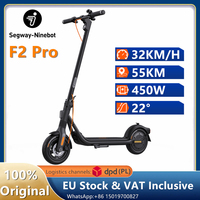 EU Stock Original Ninebot By Segway F2 Pro Smart Electric Scooter 450W Motor 32KM/H Max Speed 55KM Range F Series Kickscooter