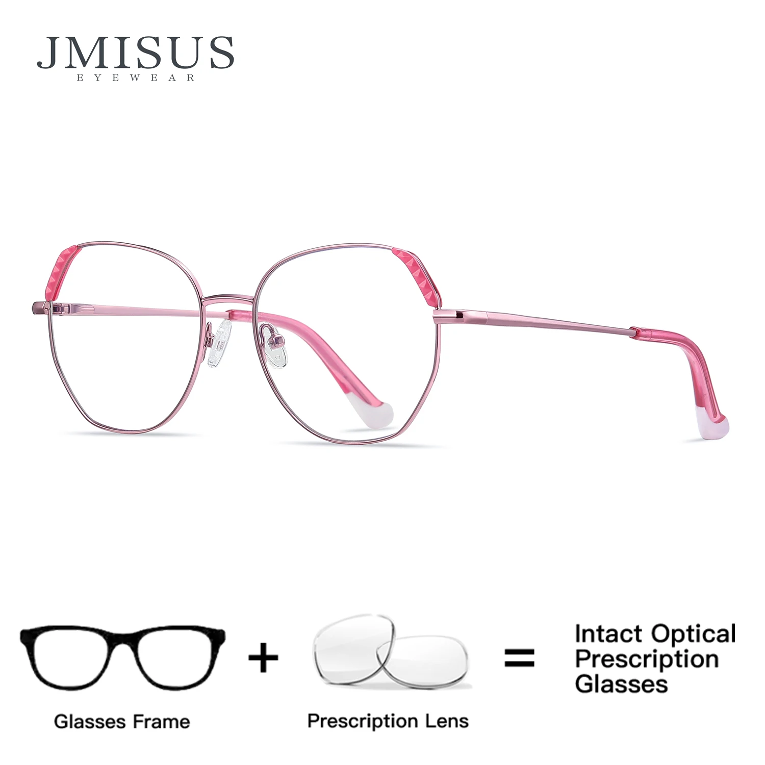 ЖИЗУС ﻿ Женские многоугольные очки с блокировкой синего света, металлическая круглая оправа с компьютерными очками, доступны цвета