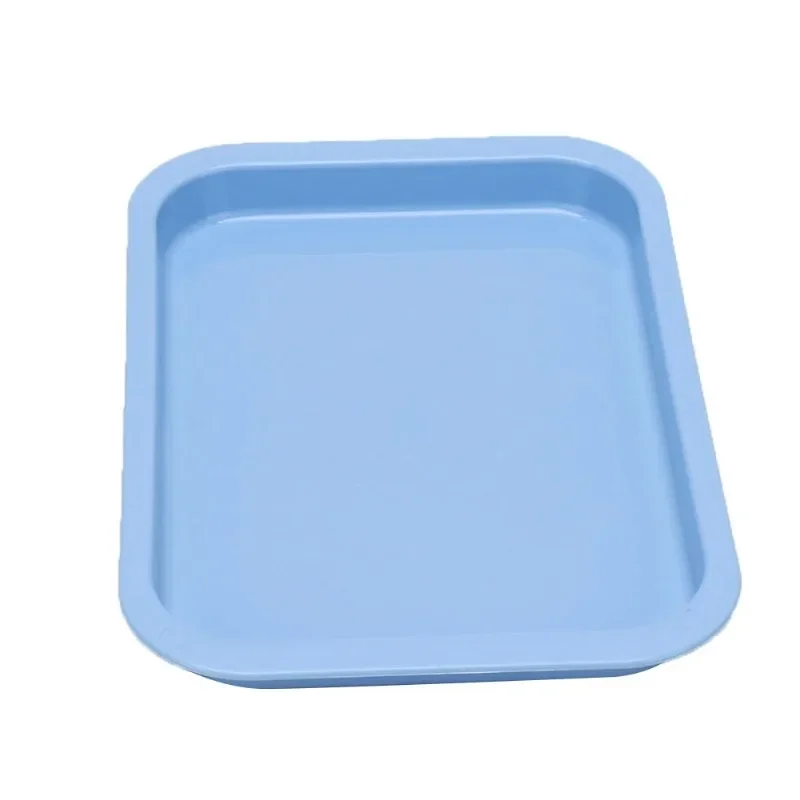 Environmental Dental Instrument Tools Storage Tray Oral Care Blue Plastic Square Plate Useful Dentist Materials Dish Accessory