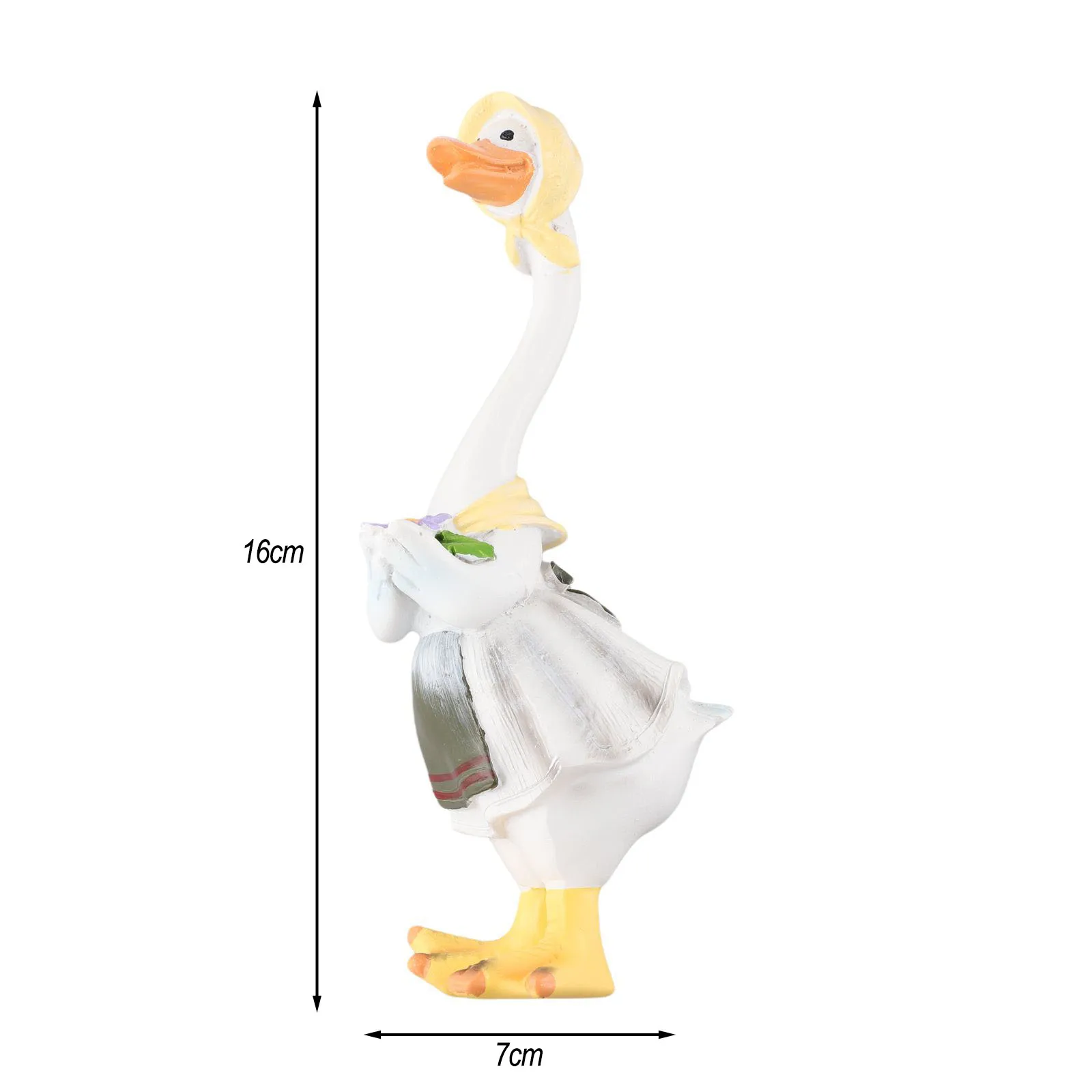 Decorative resin duck lawn ornaments depicting gardener couple weather resistant for garden and outdoor For landscape use