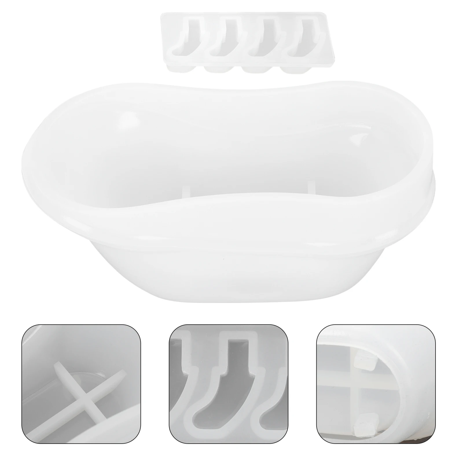 

1 комплект, 1 комплект, силиконовая форма для поделок, коробка для хранения из смолы, изготовление мыла, гибкая многоразовая форма для эпоксидного кристалла, цветочный горшок, орнамент