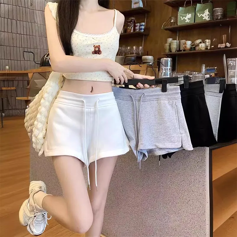 Women's Casual Pants Athletic Shorts Fashion Casual Bottoms Shorts Casual Lady Elastic Waist Sports Short Pants