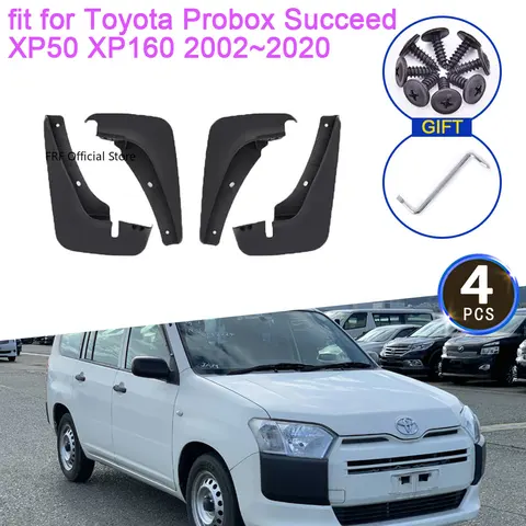 Брызговики для Toyota Probox Succeed XP50 XP160 2002 ~ 2020, аксессуары 2003 2014 2015 2016 2017 2018, брызговики, брызговики, крыло
