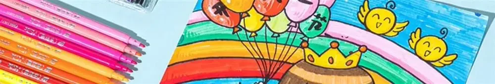 Waschbares Marker-Set für Kinder, 12/24/36/48 Kunstfarben-Zeichenstift als Geschenk für Kleinkinder, sichere und ungiftige helle und lebendige Farben – Detail 3