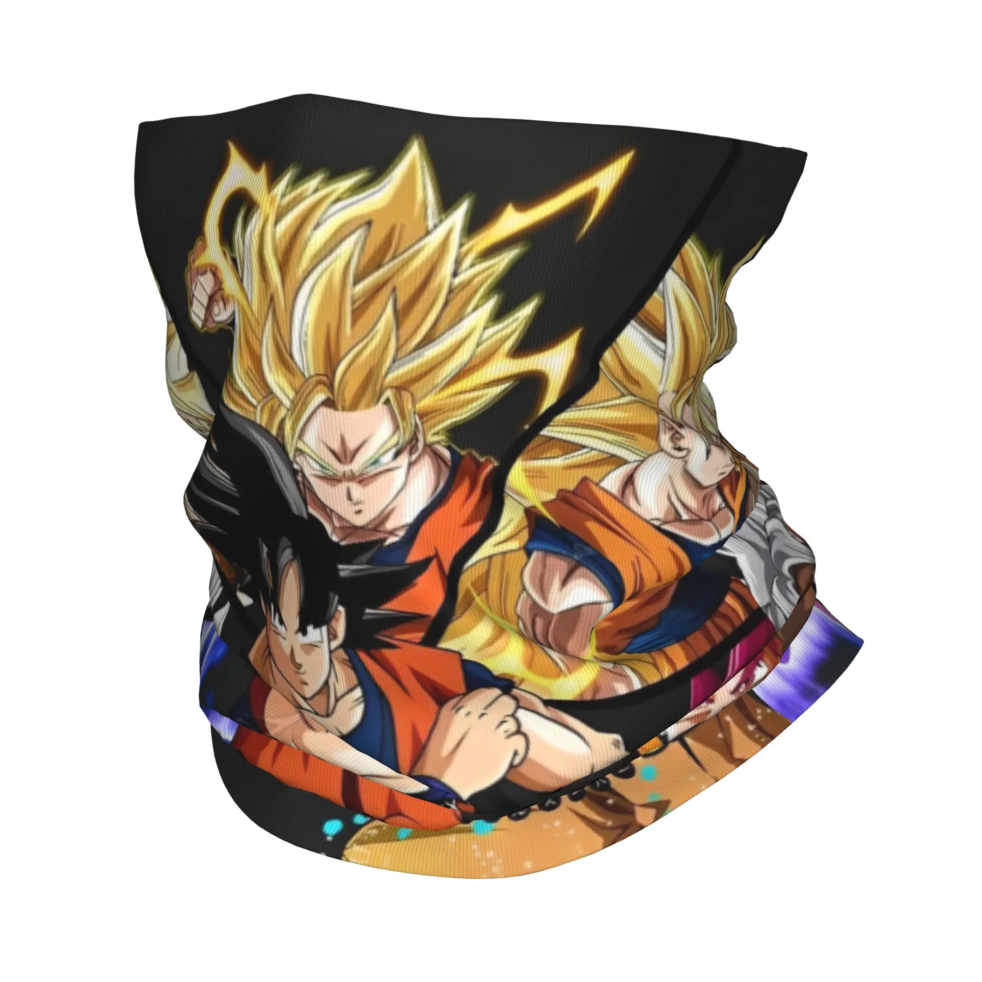 

Dragon Ball Z DBZ Goku Bandana Neck Gaiter Printed Anime Magic Scarf Multi-use Cycling Scarf Riding Unisex Adult Windproof