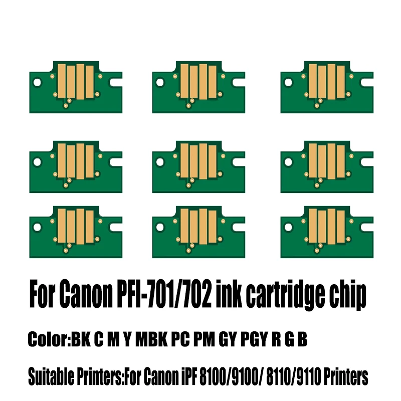 

PFI 701 ink Cartridge Chip for Canon iPF 810 820 815 825 8000 9000 8000s 9000s 8010s 9010s printer