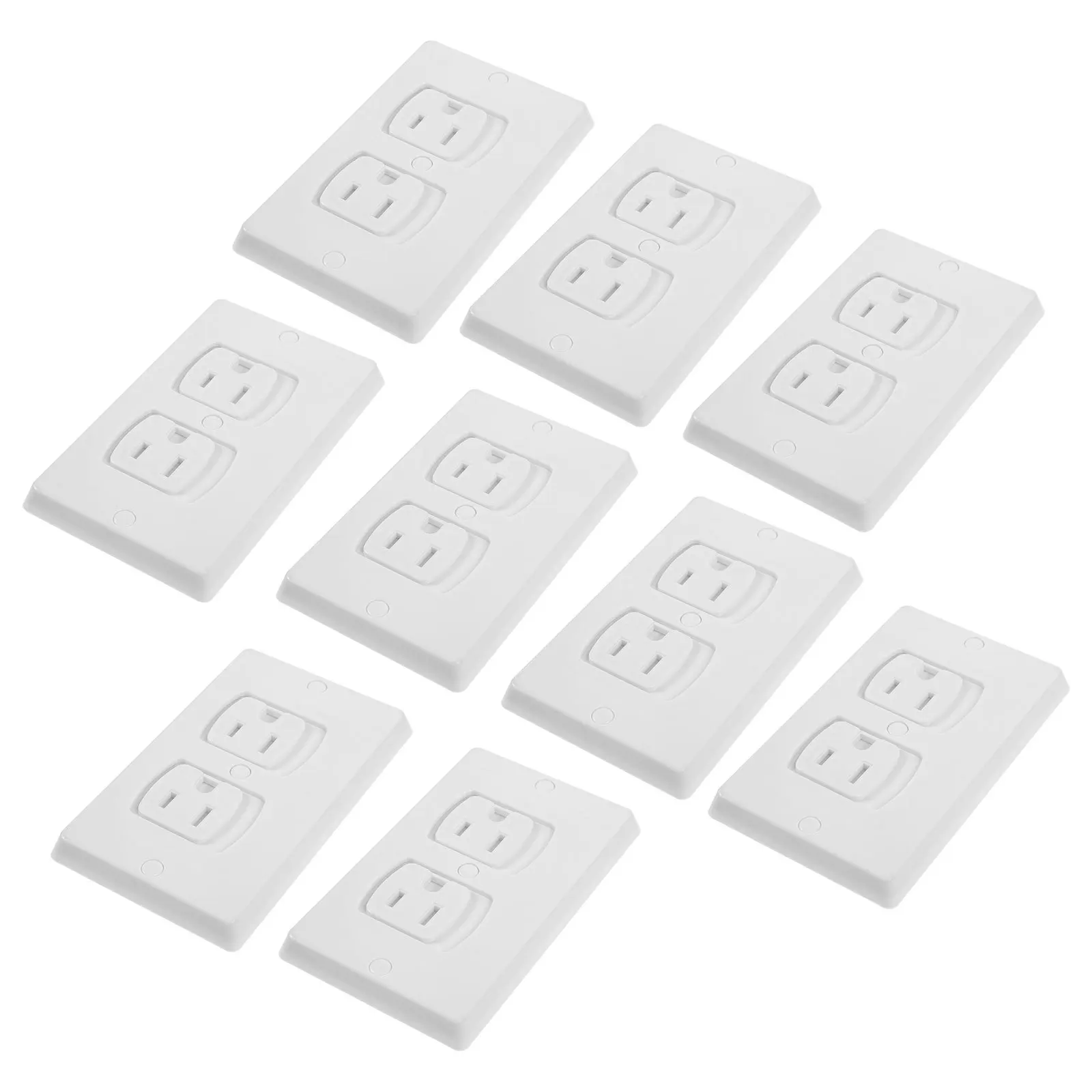 10Pcs Baby Safety Electric Outlet Covers Self-Closing Child Proof Socket Protection Plug Covers Wall Outlets Wall Outlets