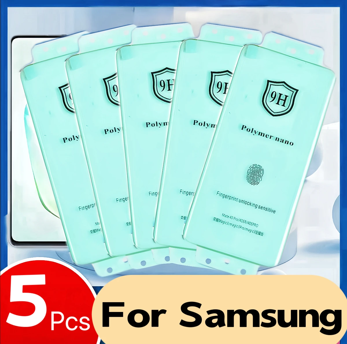

5Pcs For Samsung Galaxy S25 S24 S23 S22 S21 S20 Ultra S10 S9 S8 Plus Note 20 10 9 8 Screen Protector With Kit,Not Tempered Glass