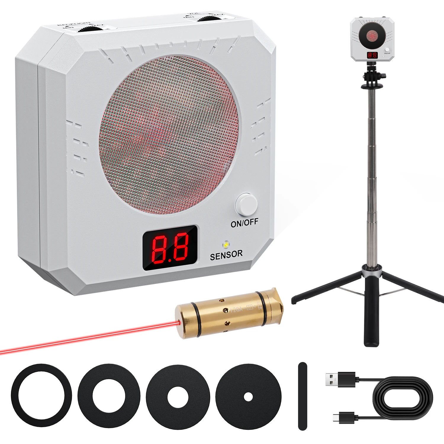 

Тренажер 12GA, инфракрасная электронная лазерная мишень для подсчета очков, профессиональная электронная подставка для мишеней, используется для практики стрельбы