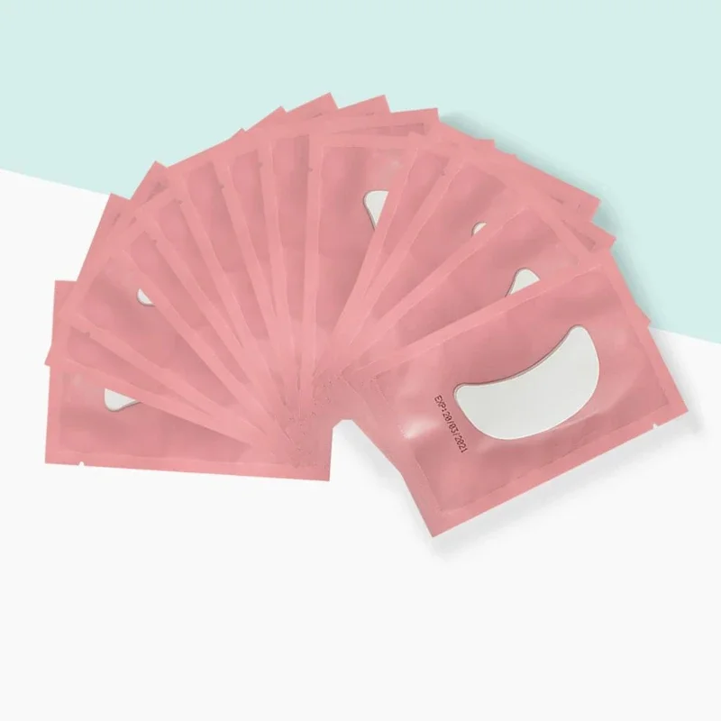 CNKESS 100pairs Eyelashes Under Eye Patches for Lash Extension Lint Free Grafted Eye Pads Paper Sticker Makeup Tools