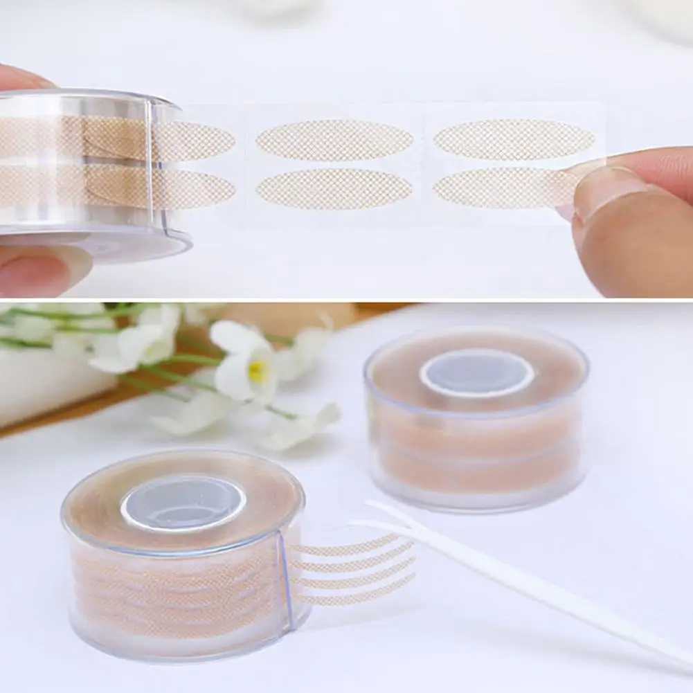 600Pcs/Box Big Eyelid Tape Sticker Double Fold Self Adhesive Eyelid Tape Stickers S/L Makeup Clear Beige Invisible Tool