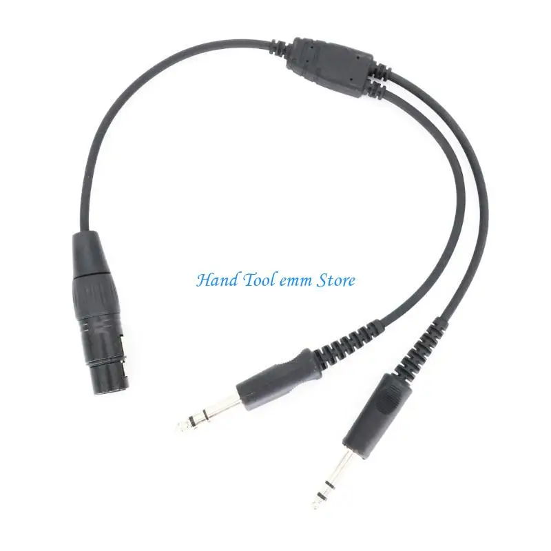 

H37F Удобный газ до xlrs Адаптер Кабель Подключите гарнитуру XLR к газовой двойной вилке