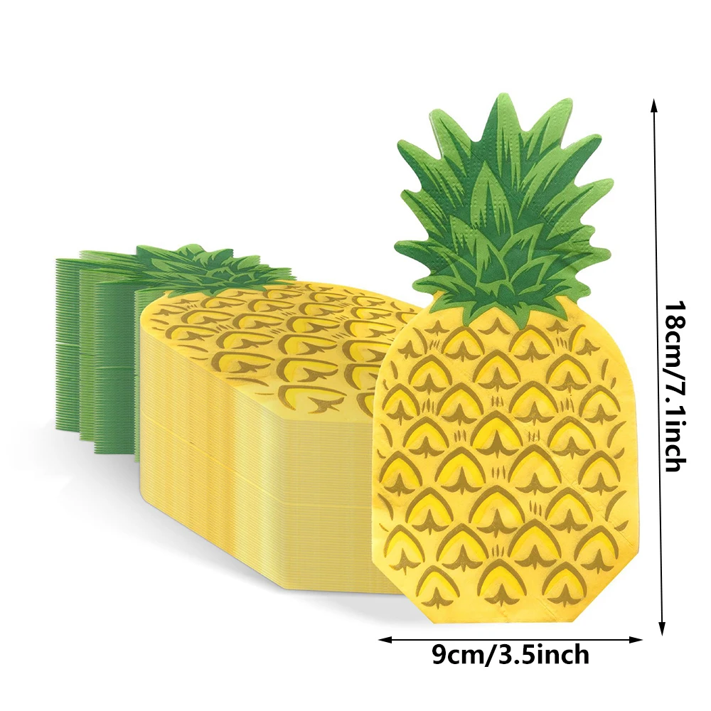 Fruchtservietten Wassermelone Erdbeere Apfel Zitrone Orange Ananas Cocktailservietten Babyparty Sommerfrucht-Themenparty-Dekorationen – Detail 2