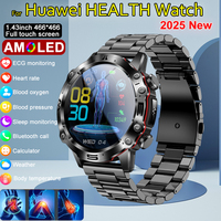 2025 New Smart Watch For huawei ECG PPG Bluetooth call Health watch Blood Pressure Uric Acid Blood Lipids Body fat warerproof