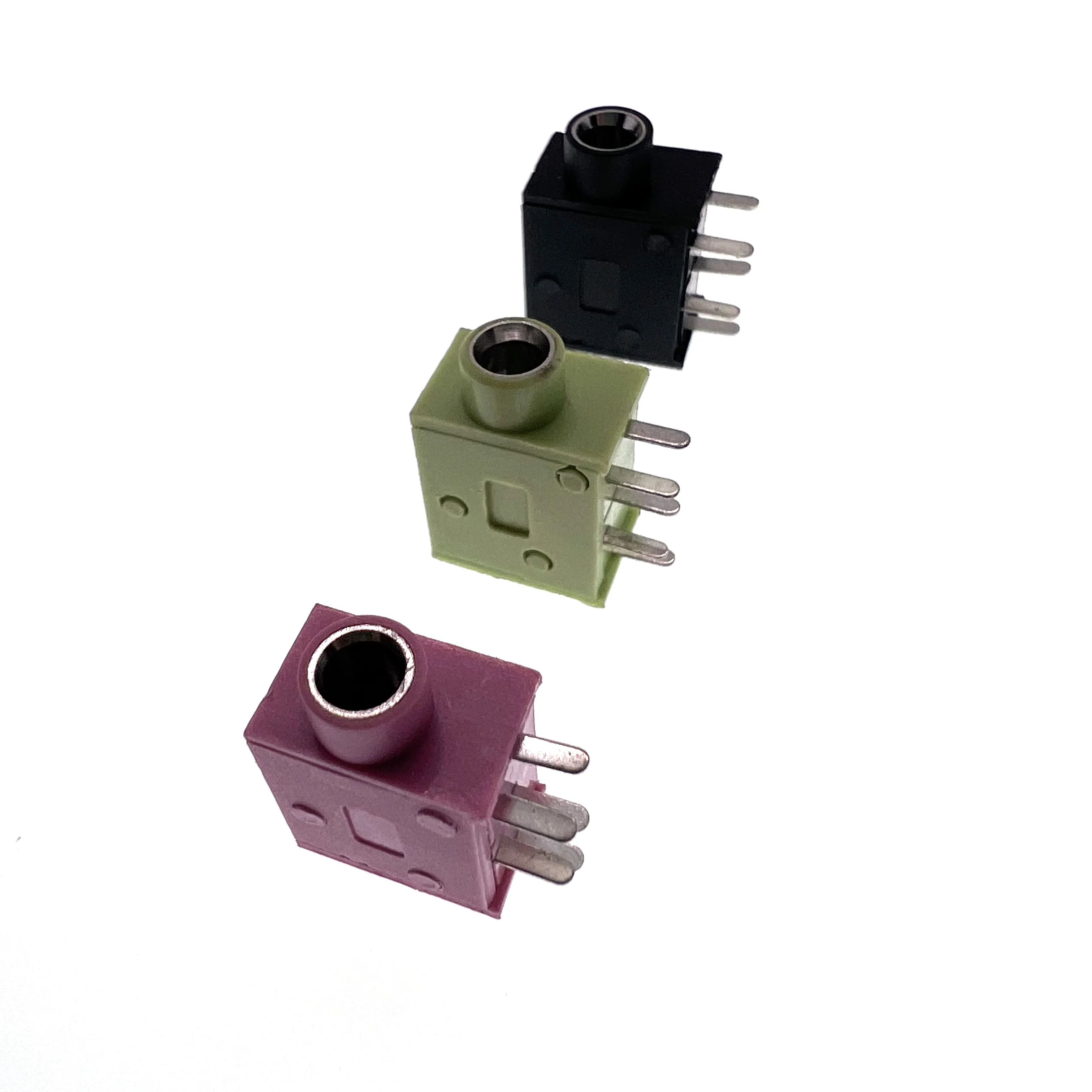 

10Pcs PJ-325 3.5MM Headphone jack socket female connector for Audio video 5PIN Black Green Red PJ-325C