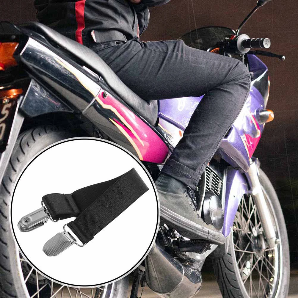 

Boot Clip Ties Adjustable Motorcycle Pants Clips Parts Leg Dresser Strap Holder