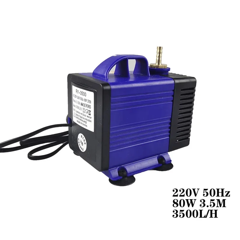 Multifunctional Submersible Pump 80W 3.5M 3500L/H AC 220V Input Laser Engraving And Cutting Machine Spindle Cnc Cooling