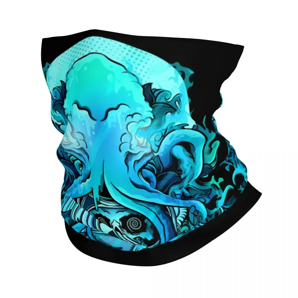 Cthulhu Dive Scarf Neckerchief Neck Face Mask Polyester