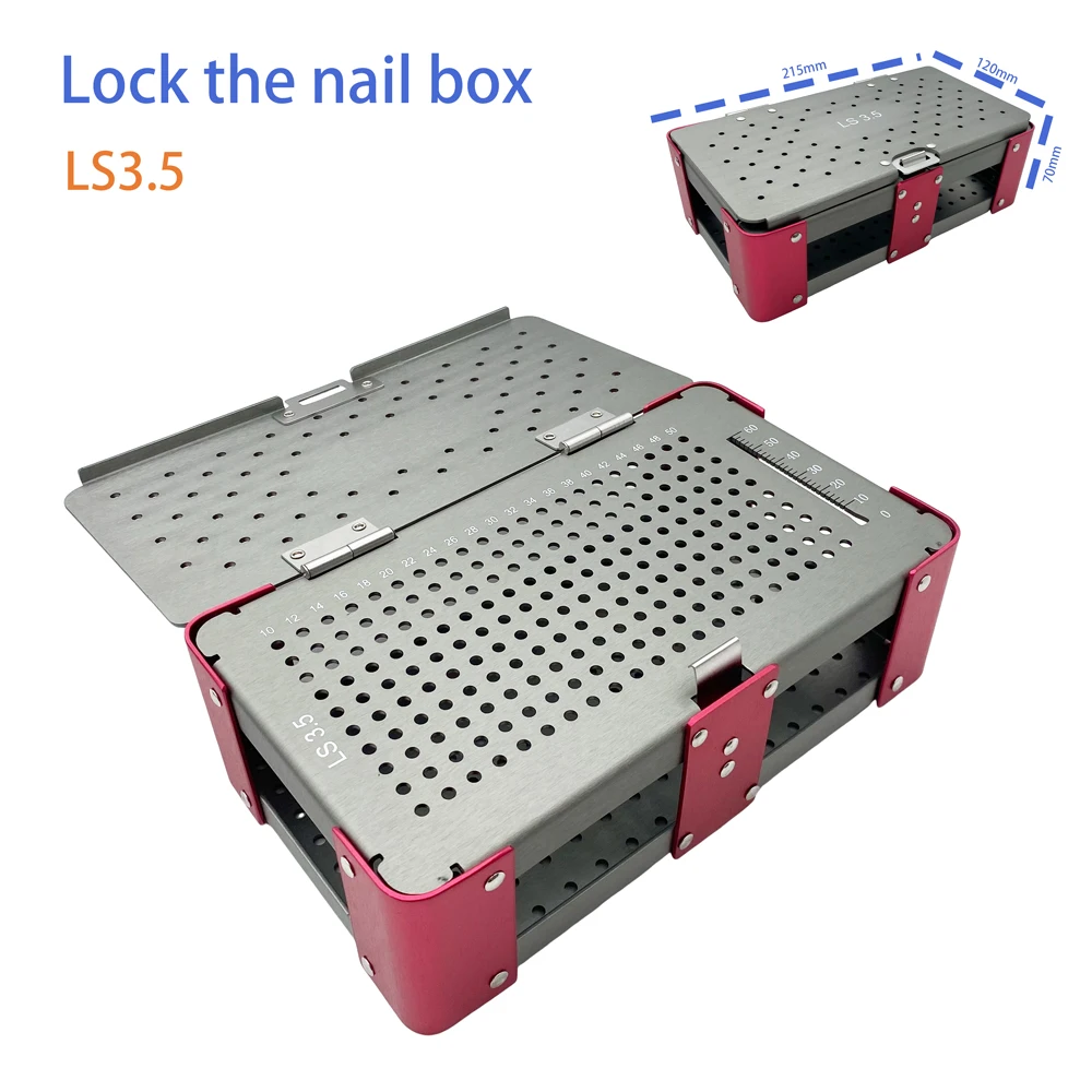 Orthopedic Upper Limb Screw Box Aluminum Small Fragment Locking Screw Box and Large Fragment Locking Screw Box