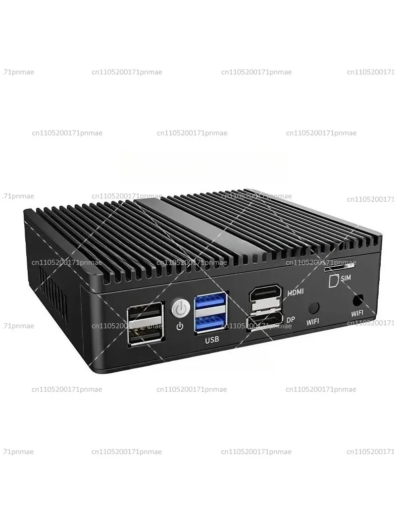 Fanless Mini PC 4x2.5G LAN N100 Firewall Router VPN Server DDR5 NVMe SSD Industrial Computer