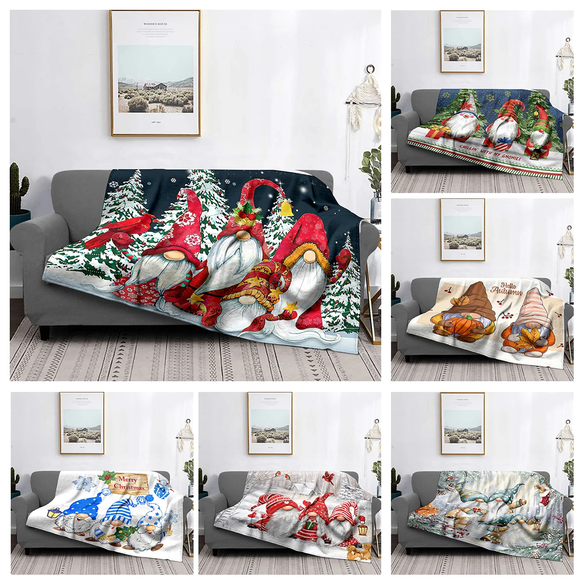 Home decoration plush Sofa blanket Colorful Animal  Bedspread on the bed anime fluffy soft blankets thick blanket for winte