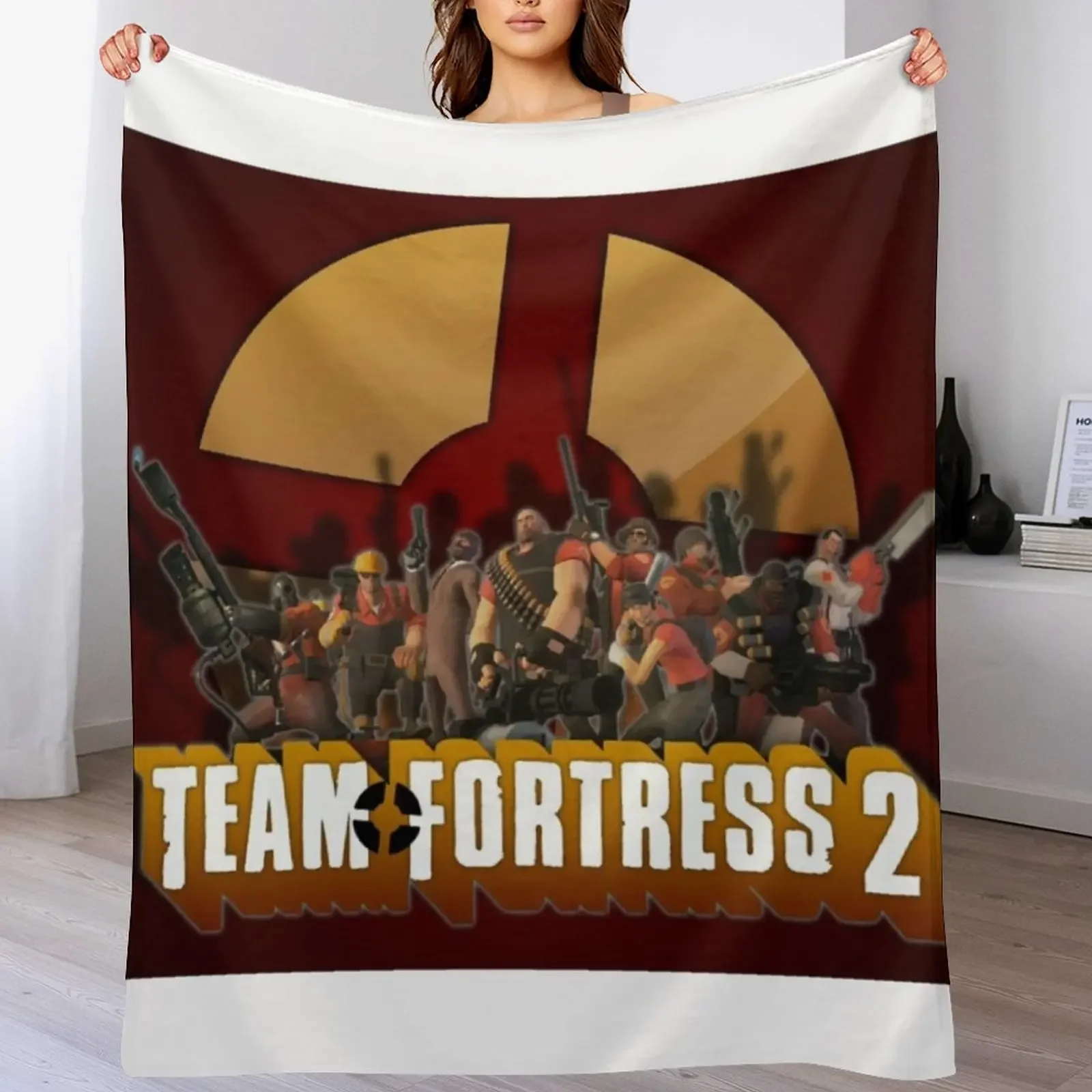 

Team Fortress 2 Game Logo Throw Blanket Quilt blankets ands Giant Sofa Luxury Brand Blankets