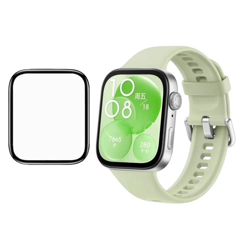 3D изогнутая мягкая прозрачная защитная пленка с полным покрытием для умных часов Huawei Watch Fit 3, защита экрана Fit3, умные аксессуары